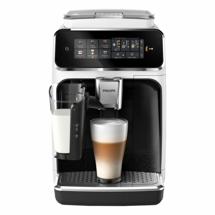 Philips 2300 Series Kaffeevollautomat - 4 Getränke, Modernes Farb-Touchscreen-Display, LatteGo-Milchsystem, SilentBrew, 100% Keramikmahlwerk, AquaClean Filter, Mattschwarz (EP2330/10)