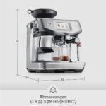 Sage - The Barista Touch Impress - Kaffeemaschine mit automatischer Milchaufschäumung, integriertem Mahlwerk & Cold Brew-Funktion - Intelligente Dosierung, assistiertes Tampern - Gebürsteter Edelstahl