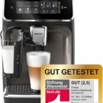 Philips Serie 5500 Kaffeevollautomat – LatteGo Milchsystem, 20 heiße und kalte Kaffeespezialitäten, 40% leiser mit SilentBrew, QuickStart, Schwarz/Grau (EP5544/50)