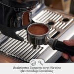 Sage - The Barista Express Impress - Kaffeemaschine mit manuellem Milchaufschumer & integriertem Mahlwerk - Intelligente Dosierung, 25 Mahlgradeinstellungen - Gebrsteter Edelstahl