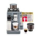 De’Longhi Rivelia - Perfetto Kaffeevollautomat mit LatteCrema-Milchaufschäumer, 16 One-Touch-Getränke, farbiges Touch-Display, austauschbare Bohnenbehälter, Weiß (EXAM440.55.W)