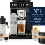 De’Longhi Eletta Explore - Perfetto Kaffeevollautomat mit LatteCrema-Milchaufschäumer, 50 Getränke inklusive Cold Brew auf Knopfdruck, farbiges Touch-Display, Dunkelgrau (ECAM452.67.G)