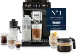 De’Longhi Eletta Explore - Perfetto Kaffeevollautomat mit LatteCrema-Milchaufschäumer, 50 Getränke inklusive Cold Brew auf Knopfdruck, farbiges Touch-Display, Dunkelgrau (ECAM452.67.G)