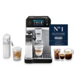 De’Longhi Eletta Explore - Perfetto Kaffeevollautomat mit LatteCrema-Milchaufschäumer, 50 Getränke inklusive Cold Brew auf Knopfdruck, farbiges Touch-Display, Dunkelgrau (ECAM452.67.G)