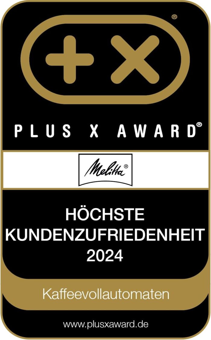 Melitta Latticia OT - Kaffeevollautomat mit Milchsystem, Kaffeemaschine mit Mahlwerk für z. B. Kaffee oder Cappuccino, silber/schwarz