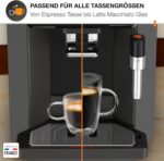 Krups Sensation Kaffeevollautomat mit Milchschaumdüse, Kaffeemaschine für Espresso, Cappuccino & Latte Macchiato, gemacht für Bohnenkaffee & Filterkaffee, bis zu 5 Kaffeegetränke und 2-Tassen-Funktion