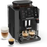 Krups Sensation Kaffeevollautomat mit Milchschaumdüse, Kaffeemaschine für Espresso, Cappuccino & Latte Macchiato, gemacht für Bohnenkaffee & Filterkaffee, bis zu 5 Kaffeegetränke und 2-Tassen-Funktion