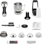 Sage - The Barista Express - Kaffeemaschine mit manuellem Milchaufschäumer & Mahlwerk - Automatisches Mahlen, individueller Milchschaum - Schwarzer Trüffel, Milchkännchen mit Temperaturregelung