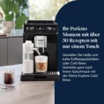 De’Longhi Eletta Explore - Perfetto Kaffeevollautomat mit LatteCrema-Milchaufschäumer, 50 Getränke inklusive Cold Brew auf Knopfdruck, farbiges Touch-Display, Dunkelgrau (ECAM452.67.G)