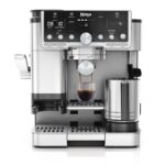 Ninja Luxe Premier 3-in-1 Kaffeemaschine, für Espresso, Cold Brew & Filterkaffee, 4 automatische Schaumeinstellunge, Grau-Metall, ES601EUGM