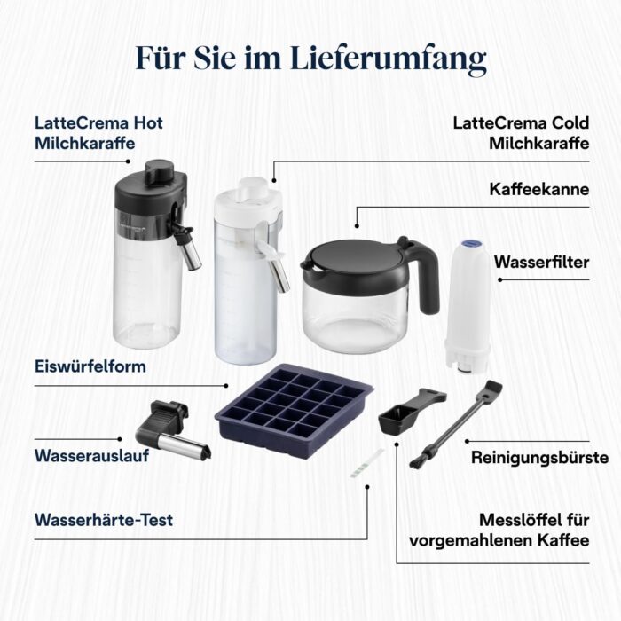 De’Longhi Eletta Explore - Perfetto Kaffeevollautomat mit LatteCrema-Milchaufschäumer, 50 Getränke inklusive Cold Brew auf Knopfdruck, farbiges Touch-Display, Dunkelgrau (ECAM452.67.G)