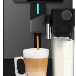 Cecotec Cremmaet Latte Touch Kaffeevollautomat, 19 bar, Thermoblock, 12 Getränke, 4 Profile, Wasser 1,1 l und 400 ml Milch, TFT-Display, konische Mühle, automatische Reinigung, höhenverstellbar