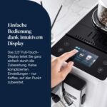 De’Longhi Rivelia - Perfetto Kaffeevollautomat mit LatteCrema-Milchaufschäumer, 16 One-Touch-Getränke, farbiges Touch-Display, austauschbare Bohnenbehälter, Weiß (EXAM440.55.W)