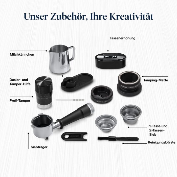 De’Longhi La Specialista Touch - Perfetto Siebträgermaschine Espressomaschine mit Mahlwerk, 10 Getränke, Cold Brew, automatische und manuelle Milchaufschäumung, Touchscreen, Metall (EC9455.M)