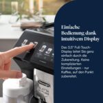 De’Longhi Eletta Explore - Perfetto Kaffeevollautomat mit LatteCrema-Milchaufschäumer, 50 Getränke inklusive Cold Brew auf Knopfdruck, farbiges Touch-Display, Dunkelgrau (ECAM452.67.G)