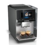 Siemens Kaffeevollautomat EQ700 classic, großes farbiges TFT-Display, 36 Heiß- und Kaltgetränke, Cold Brew, 10 Favoriten, 2-Tassen-Funktion, Steuerung per App, autom. Reinigungsystem, Silber, TP715E17