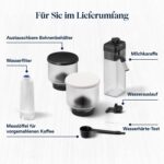 De’Longhi Rivelia - Perfetto Kaffeevollautomat mit LatteCrema-Milchaufschäumer, 16 One-Touch-Getränke, farbiges Touch-Display, austauschbare Bohnenbehälter, Weiß (EXAM440.55.W)