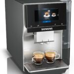Siemens Kaffeevollautomat EQ700 classic, großes farbiges TFT-Display, 36 Heiß- und Kaltgetränke, Cold Brew, 10 Favoriten, 2-Tassen-Funktion, Steuerung per App, autom. Reinigungsystem, Silber, TP715E17