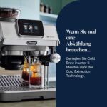 De’Longhi La Specialista Touch - Perfetto Siebträgermaschine Espressomaschine mit Mahlwerk, 10 Getränke, Cold Brew, automatische und manuelle Milchaufschäumung, Touchscreen, Metall (EC9455.M)