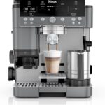 Ninja Luxe Premier 3-in-1 Kaffeemaschine, für Espresso, Cold Brew & Filterkaffee, 4 automatische Schaumeinstellunge, Grau-Metall, ES601EUGM