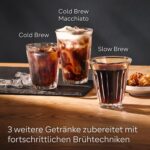Siemens Kaffeevollautomat EQ700 classic, großes farbiges TFT-Display, 36 Heiß- und Kaltgetränke, Cold Brew, 10 Favoriten, 2-Tassen-Funktion, Steuerung per App, autom. Reinigungsystem, Silber, TP715E17
