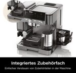 Ninja Luxe Premier 3-in-1 Kaffeemaschine, für Espresso, Cold Brew & Filterkaffee, 4 automatische Schaumeinstellunge, Grau-Metall, ES601EUGM