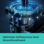 Siemens Kaffeevollautomat EQ6 plus s300, Milchsystem, 11 Getränke, automatische Reinigung des Milchsystems, Keramikmahlwerk, großes Touchdisplay, Silber, TE653501DE